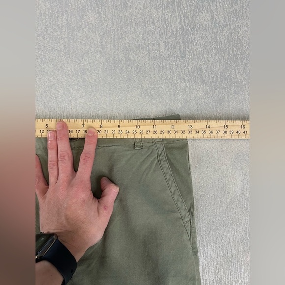 Bixby Nomad Light green twill wide leg cargo pants size 10 NWT - Picture 7 of 9